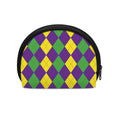 Mardi Gras Argyle Pattern Print Coin Purse