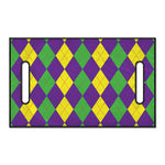 Mardi Gras Argyle Pattern Print Golf Cart Seat Cover