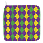 Mardi Gras Argyle Pattern Print Hand Towel
