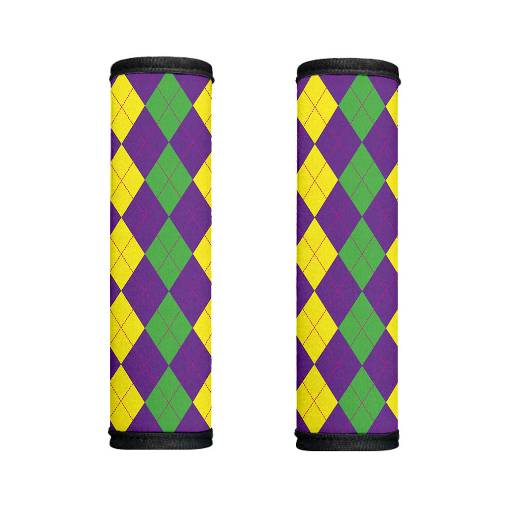 Mardi Gras Argyle Pattern Print Handle Covers