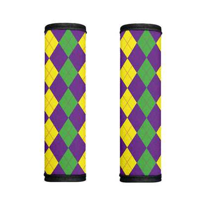 Mardi Gras Argyle Pattern Print Handle Covers