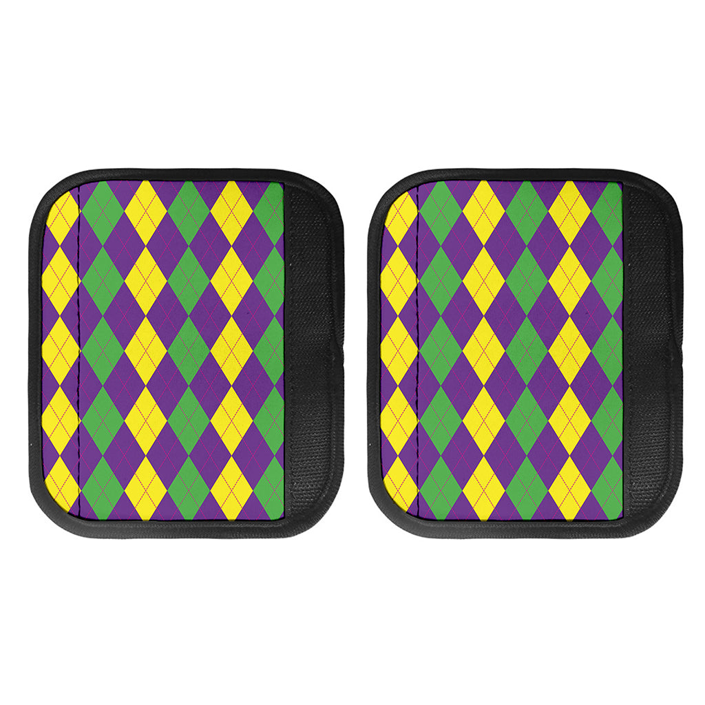 Mardi Gras Argyle Pattern Print Handle Covers