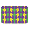 Mardi Gras Argyle Pattern Print Indoor Door Mat
