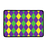 Mardi Gras Argyle Pattern Print Kitchen Mat