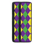Mardi Gras Argyle Pattern Print Refrigerator Handle Covers