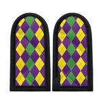 Mardi Gras Argyle Pattern Print Skillet Handle Cover