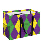 Mardi Gras Argyle Pattern Print Utility Tote Bag