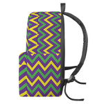 Mardi Gras Chevron Pattern Print Backpack