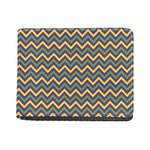 Mardi Gras Chevron Pattern Print Bifold Wallet
