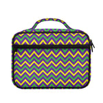 Mardi Gras Chevron Pattern Print Briefcase Bible Bag