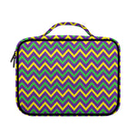 Mardi Gras Chevron Pattern Print Briefcase Bible Bag