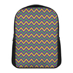 Mardi Gras Chevron Pattern Print Casual Backpack