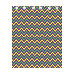 Mardi Gras Chevron Pattern Print Curtain