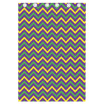 Mardi Gras Chevron Pattern Print Curtain