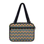 Mardi Gras Chevron Pattern Print Double Strap Bible Bag