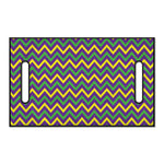 Mardi Gras Chevron Pattern Print Golf Cart Seat Cover