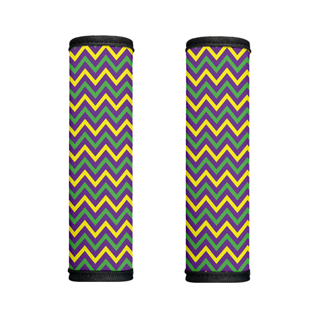 Mardi Gras Chevron Pattern Print Handle Covers