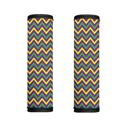 Mardi Gras Chevron Pattern Print Handle Covers