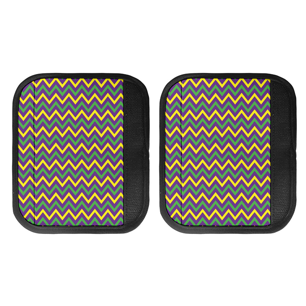 Mardi Gras Chevron Pattern Print Handle Covers