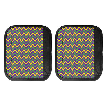 Mardi Gras Chevron Pattern Print Handle Covers