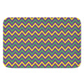 Mardi Gras Chevron Pattern Print Indoor Door Mat