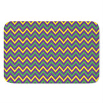 Mardi Gras Chevron Pattern Print Indoor Door Mat