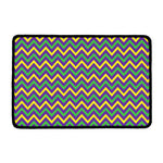 Mardi Gras Chevron Pattern Print Kitchen Mat