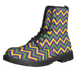 Mardi Gras Chevron Pattern Print Backpack