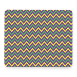Mardi Gras Chevron Pattern Print Mouse Pad