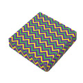 Mardi Gras Chevron Pattern Print Outdoor Seat Cushion Cover