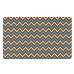 Mardi Gras Chevron Pattern Print Polyester Doormat