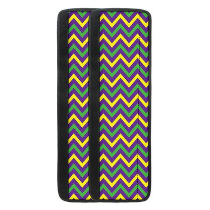 Mardi Gras Chevron Pattern Print Refrigerator Handle Covers
