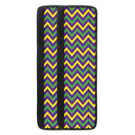 Mardi Gras Chevron Pattern Print Refrigerator Handle Covers