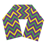 Mardi Gras Chevron Pattern Print Scarf