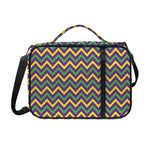 Mardi Gras Chevron Pattern Print Shoulder Strap Bible Bag