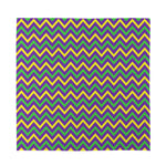 Mardi Gras Chevron Pattern Print Silk Bandana