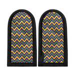Mardi Gras Chevron Pattern Print Skillet Handle Cover