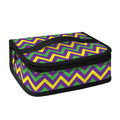 Mardi Gras Chevron Pattern Print Small Lunch Bag