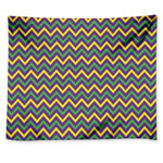 Mardi Gras Chevron Pattern Print Tapestry