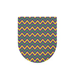 Mardi Gras Chevron Pattern Print Toilet Lid Cover