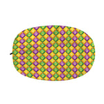 Mardi Gras Diamond Pattern Print Car Side Mirror Covers