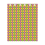 Mardi Gras Diamond Pattern Print Curtain