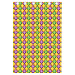 Mardi Gras Diamond Pattern Print Curtain