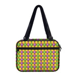 Mardi Gras Diamond Pattern Print Double Strap Bible Bag