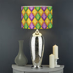 Mardi Gras Diamond Pattern Print Drum Lamp Shade