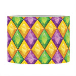 Mardi Gras Diamond Pattern Print Drum Lamp Shade