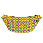 Mardi Gras Diamond Pattern Print Fanny Pack