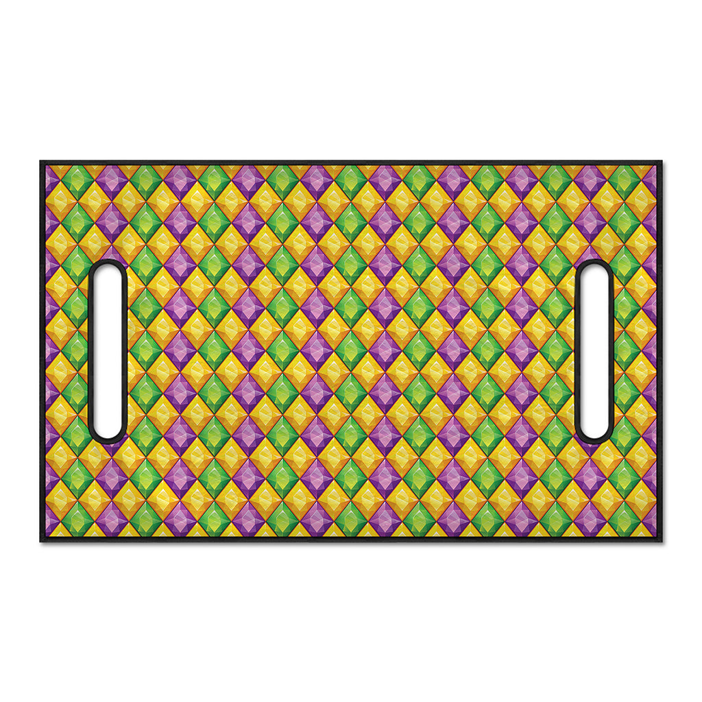 Mardi Gras Diamond Pattern Print Golf Cart Seat Cover