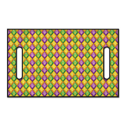 Mardi Gras Diamond Pattern Print Golf Cart Seat Cover