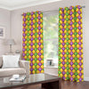 Mardi Gras Diamond Pattern Print Grommet Curtains